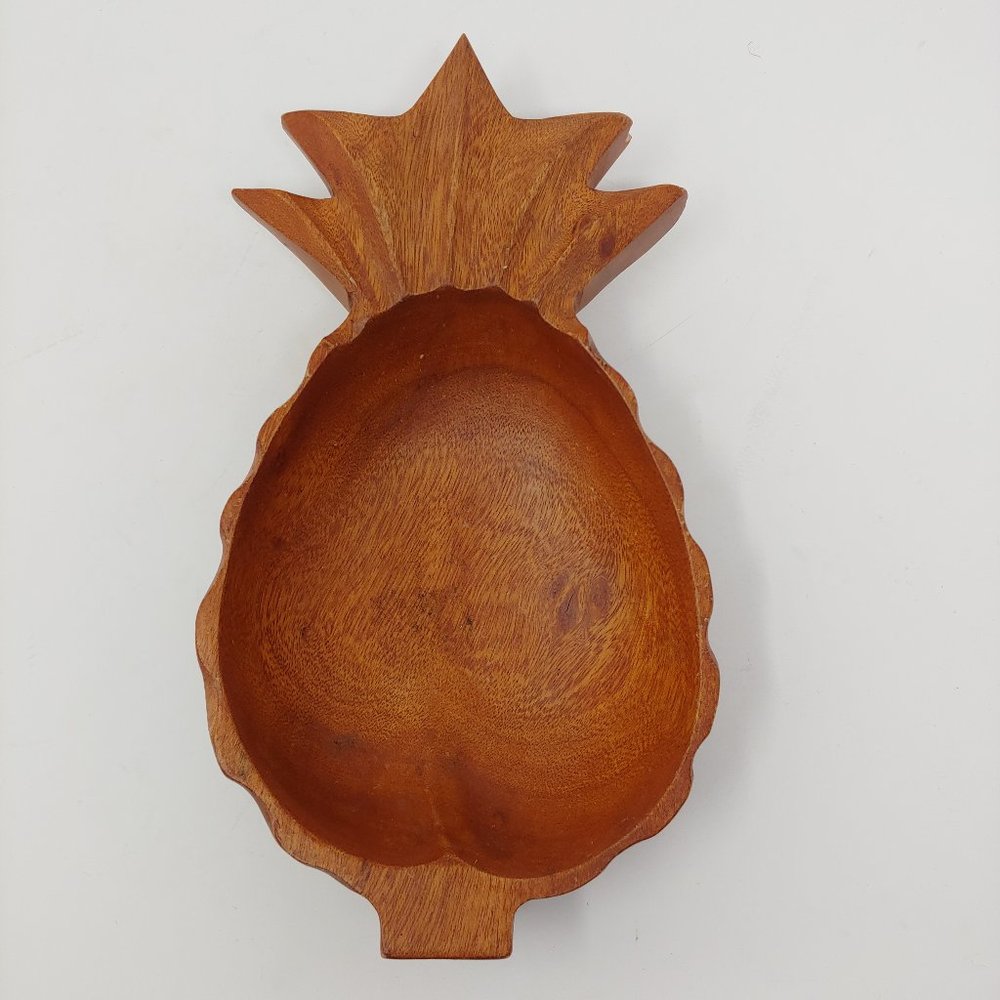 Wooden Pineapple Bowl Catch-all